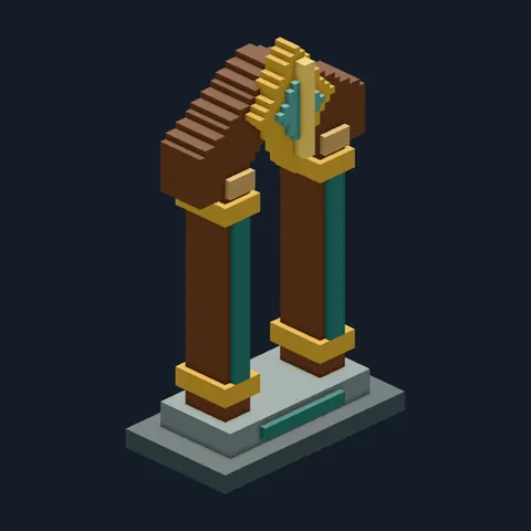 Rebirth totem, Forest Camp voxel piece